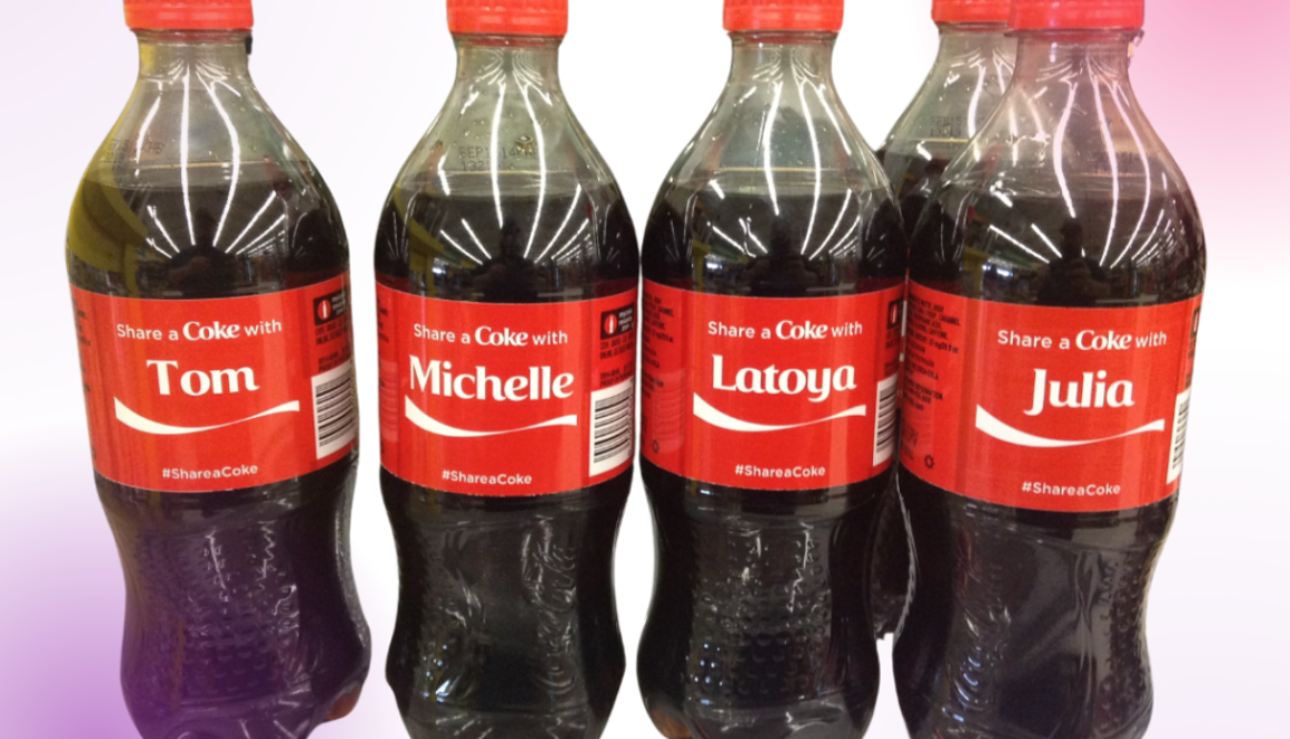 Coca Cola's Share a Coke campaign