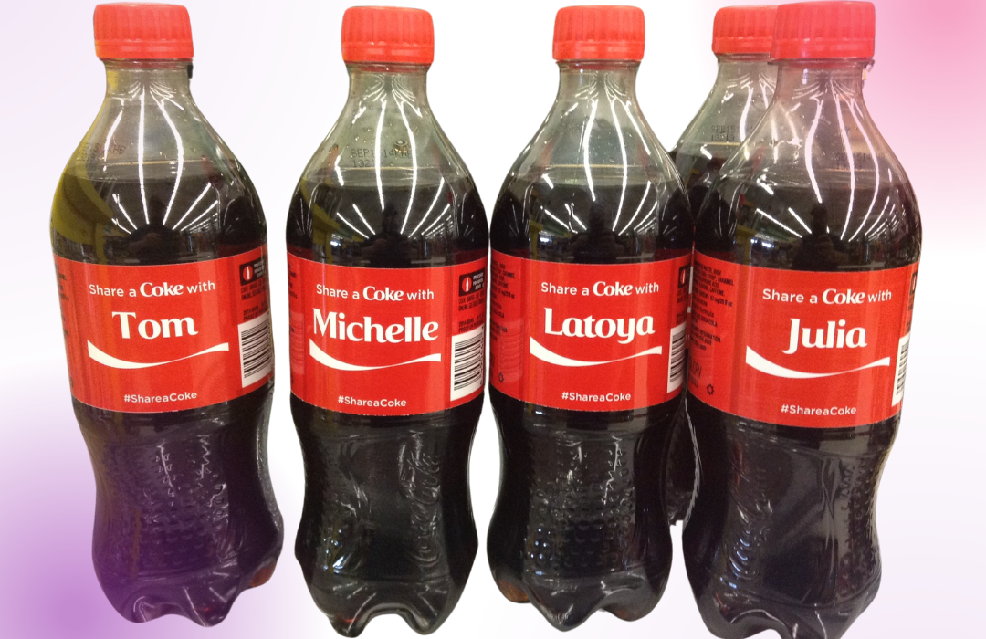 Coca Cola's Share a Coke campaign